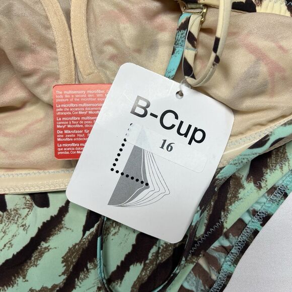 MARYAN MEHLHORN Tropical Seashell Ocean B-cup Swimsuit Fits Medium Large - Picture 6 of 9